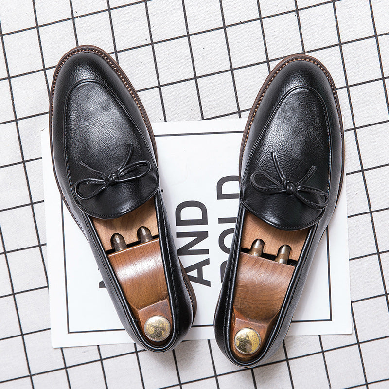Dames mocassins met strikdetail – Zwart