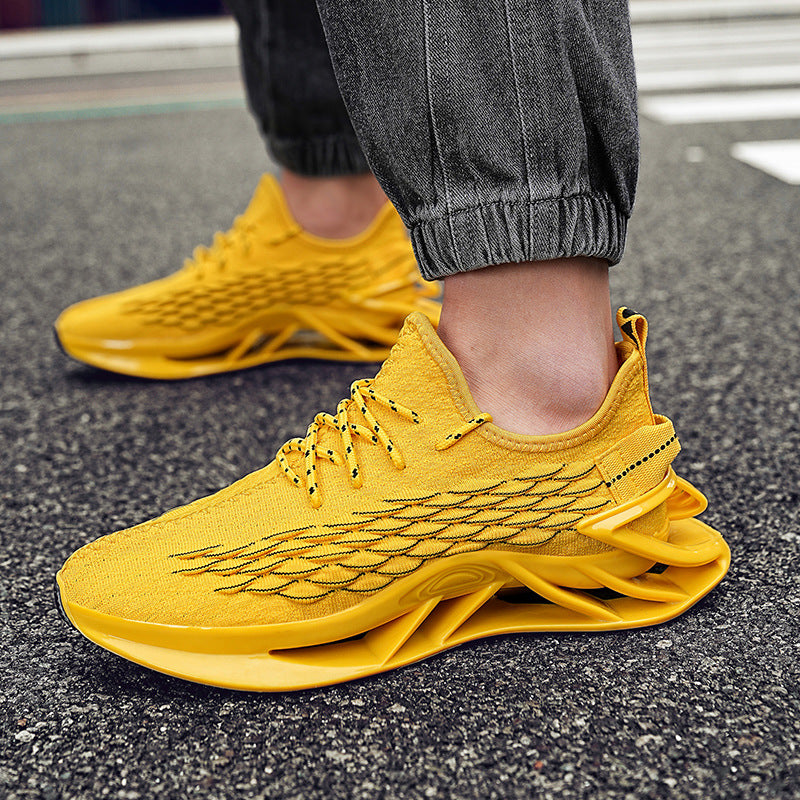 Dames performance fitnesssneakers met dempende zool – Rood