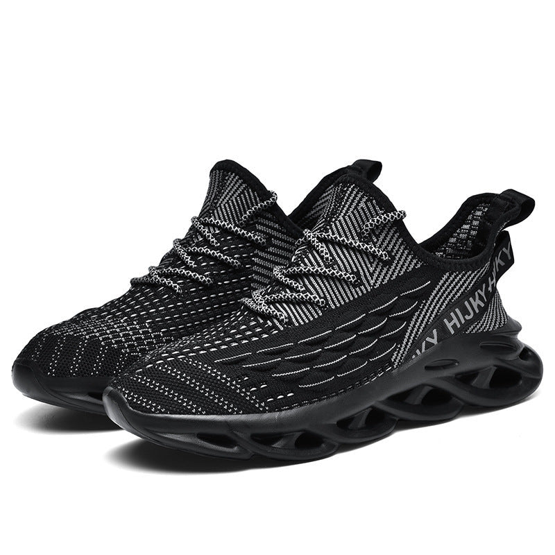 Dames sportieve sneakers met dempende zool – Zwart en Wit – Zwart