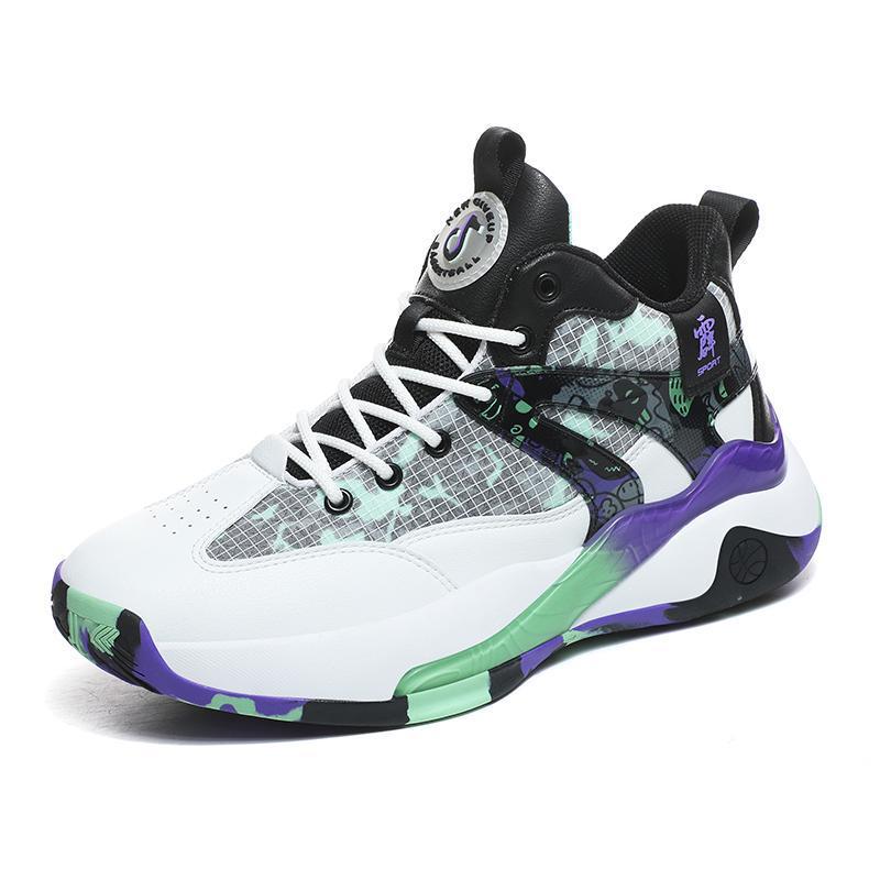 Dames sportieve basketbalsneakers met dempende zool – Lichtgroen