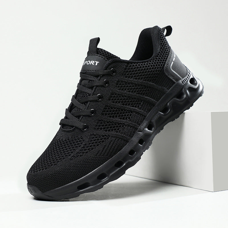 Dames sportieve sneakers met flexibele zool – Zwart-wit