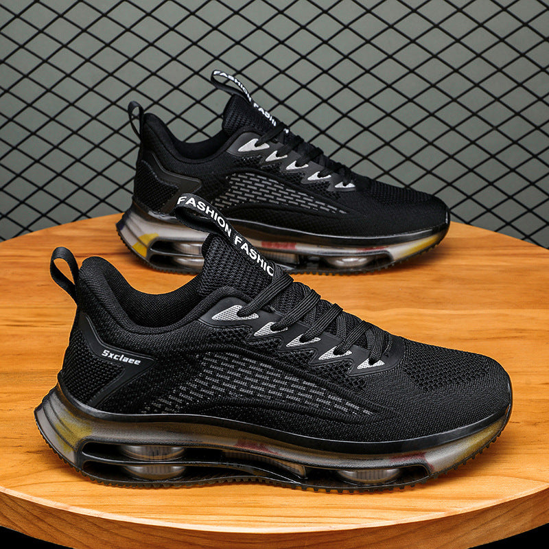 Dames performance sneakers met luchtkussenzool – Zwart-wit