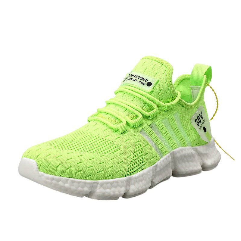 Dames lichte vrijetijdssneakers met flexibele zool – Zwart